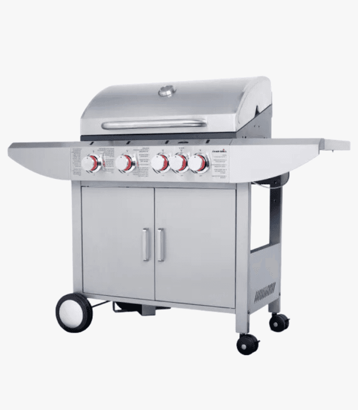גריל גז 4 מבערים Char Grill + כירת צד KYQ-6SA נירוסטה