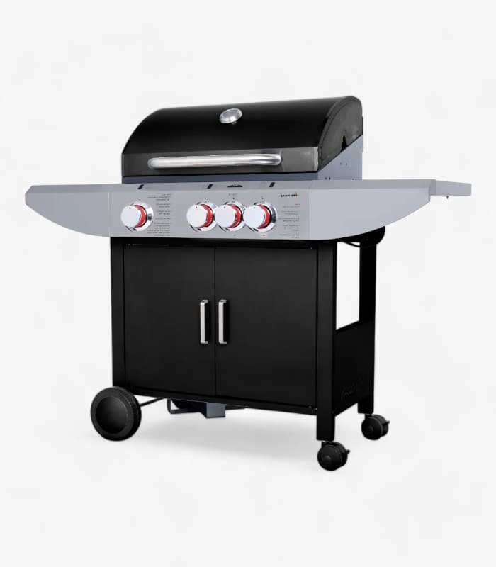 גריל גז 3 מבערים Char Grill + כירת צד KYQ-K23ST