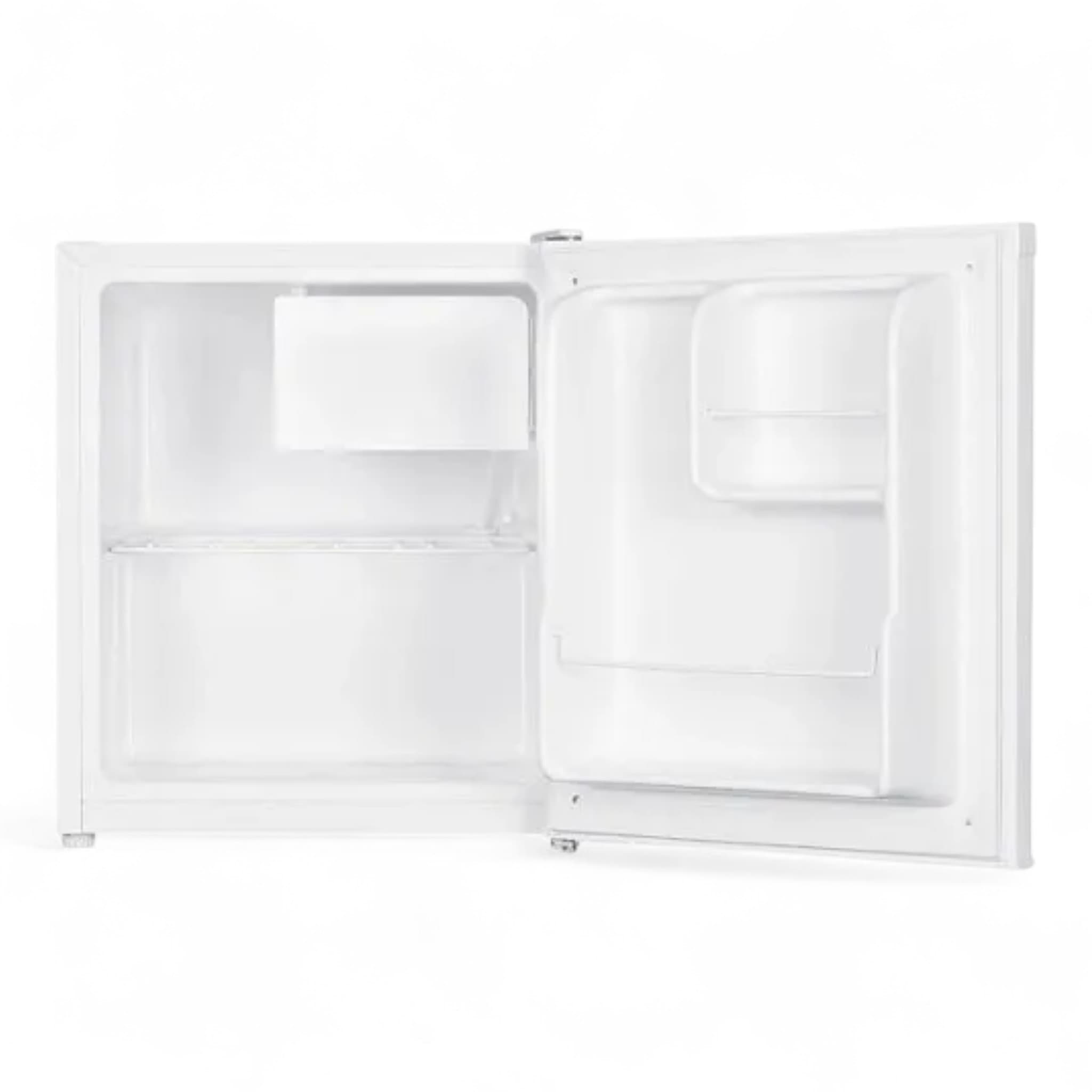 מקרר קובייה NEON NE-MB50W - מבט פנימי עם מדפים