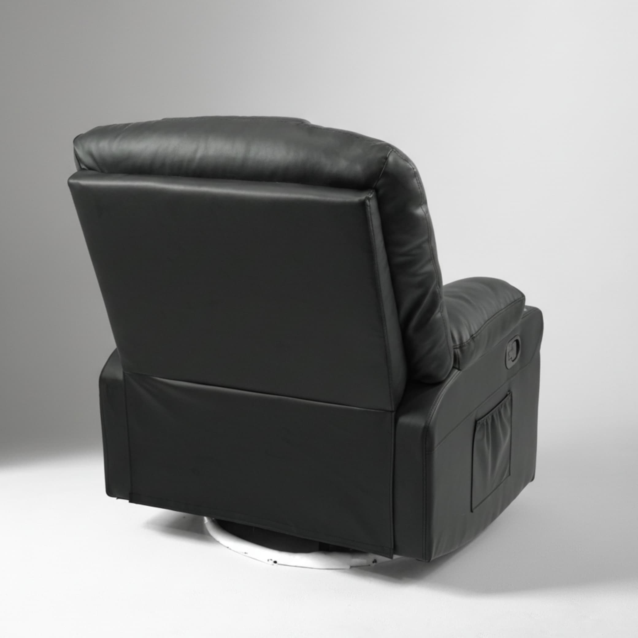 כורסת טלוויזיה עיסוי וחימום Dolce Vita Napoli Relax - עור תעשייתי שחור