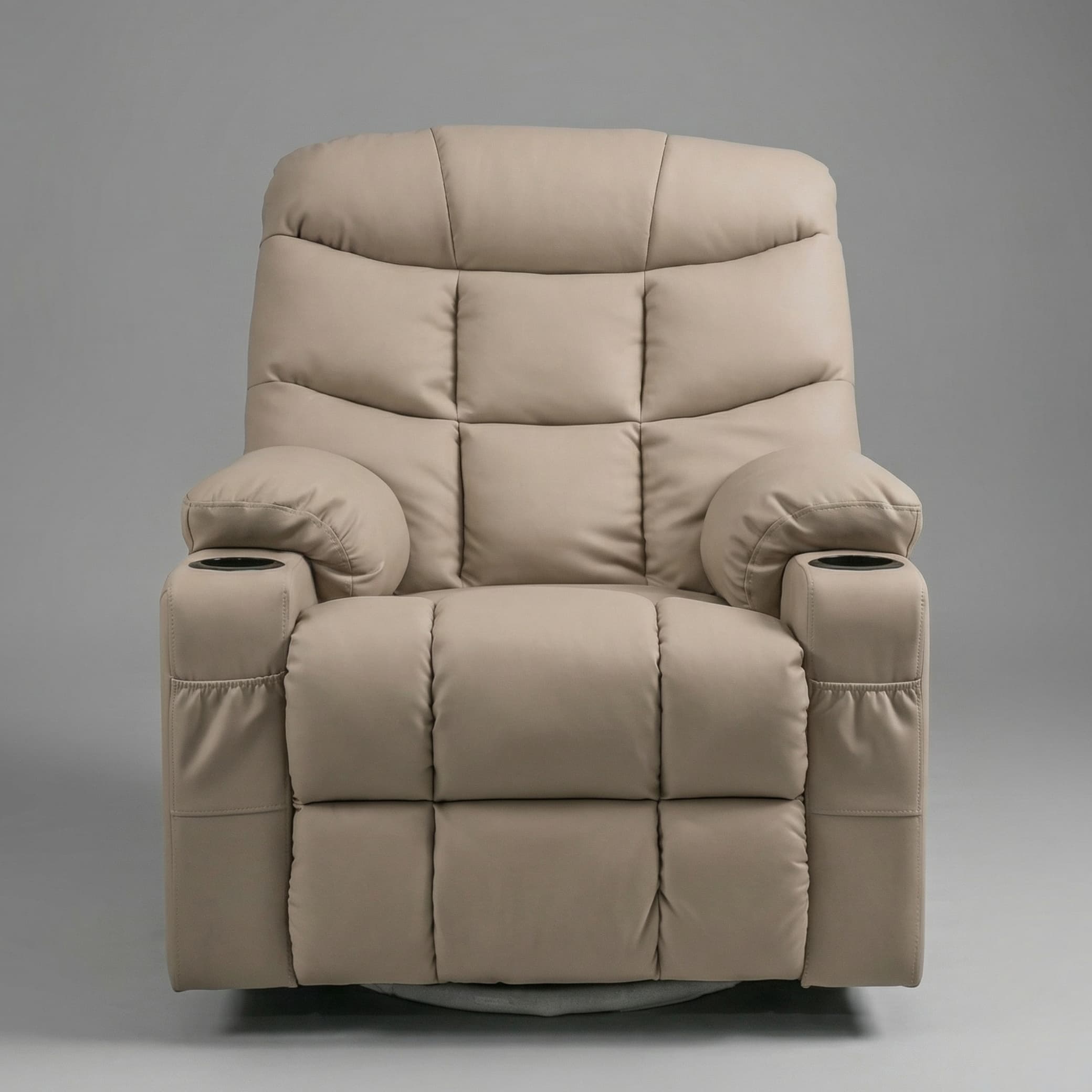 כורסת טלוויזיה עיסוי וחימום Dolce Vita Napoli Relax - עור תעשייתי בז'