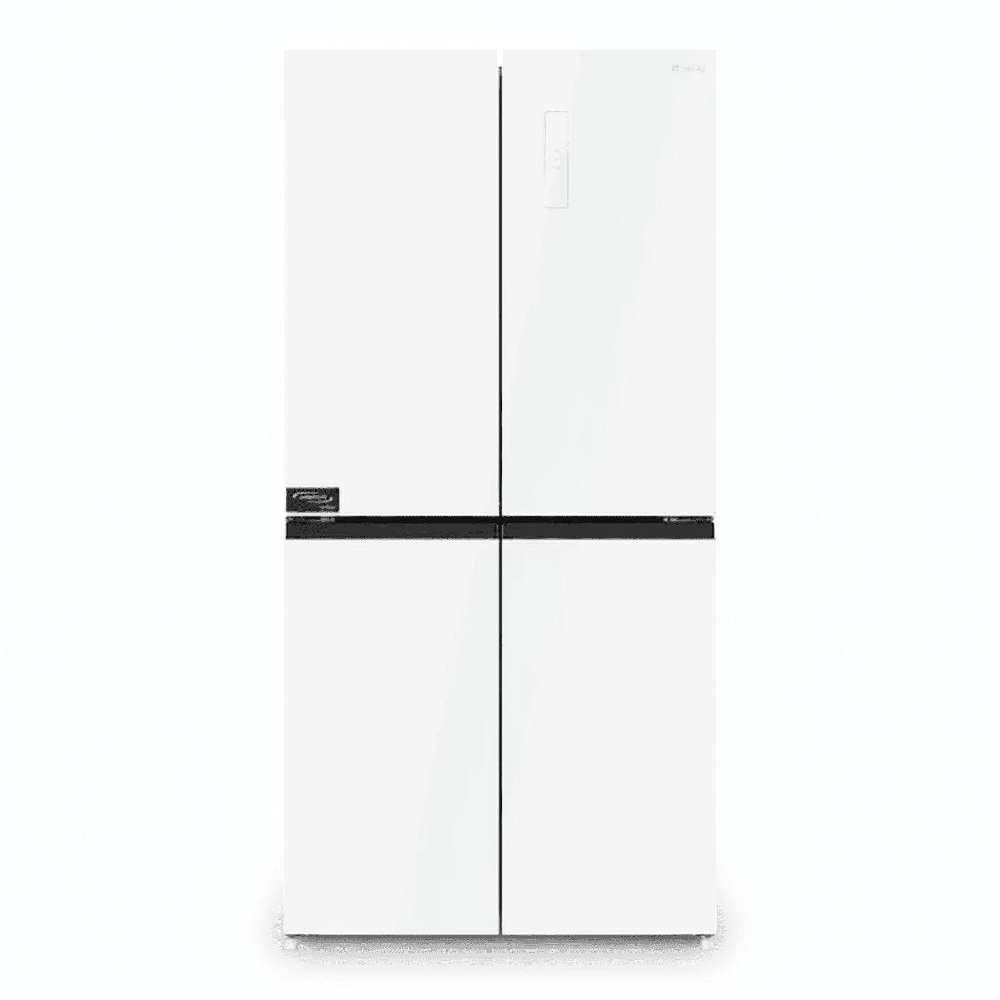 מקרר 4 דלתות תדיראן TADR4 503GW בגימור זכוכית לבנה 503 ליטר - מבט חזיתי כללי