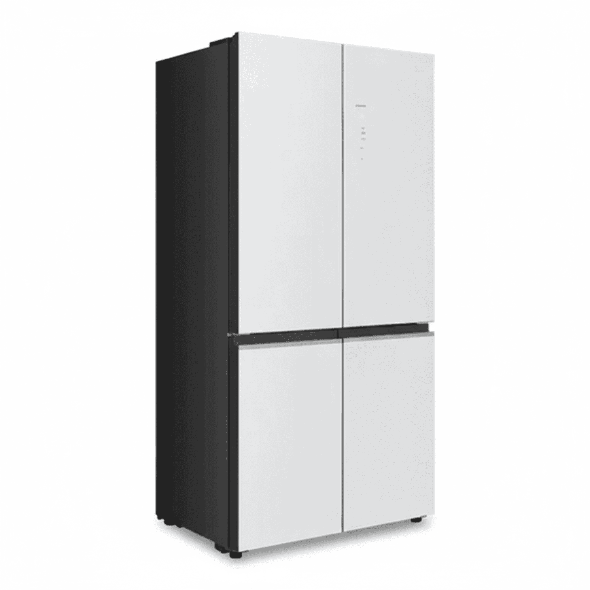 מקרר 4 דלתות תדיראן 600 ליטר דגם TADR4 666GW בגימור זכוכית לבנה - מבט חזיתי כללי