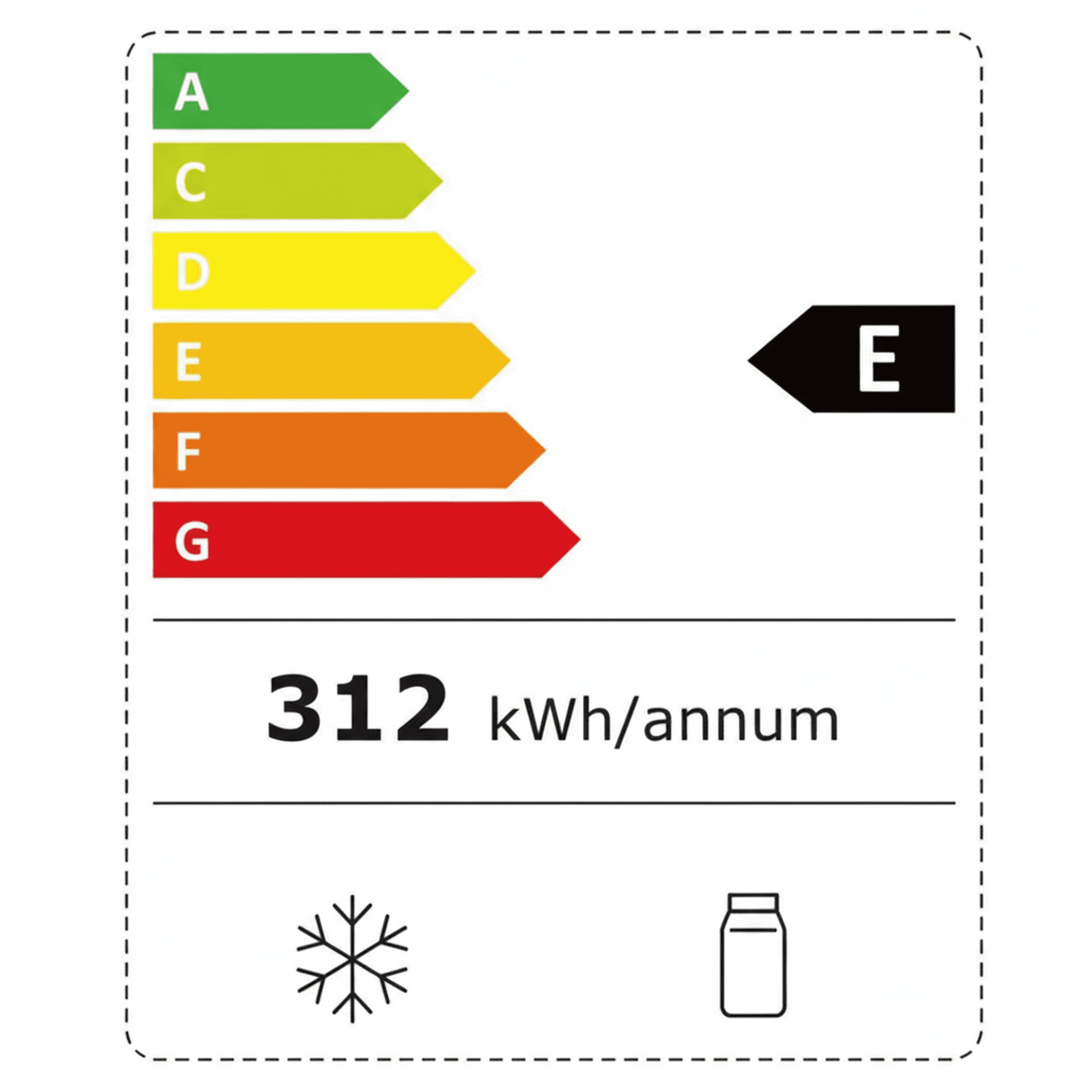 תקריב על גימור הזכוכית הלבנה והידיות האינטגרליות של מקרר תדיראן 4 דלתות TADRS4505GW