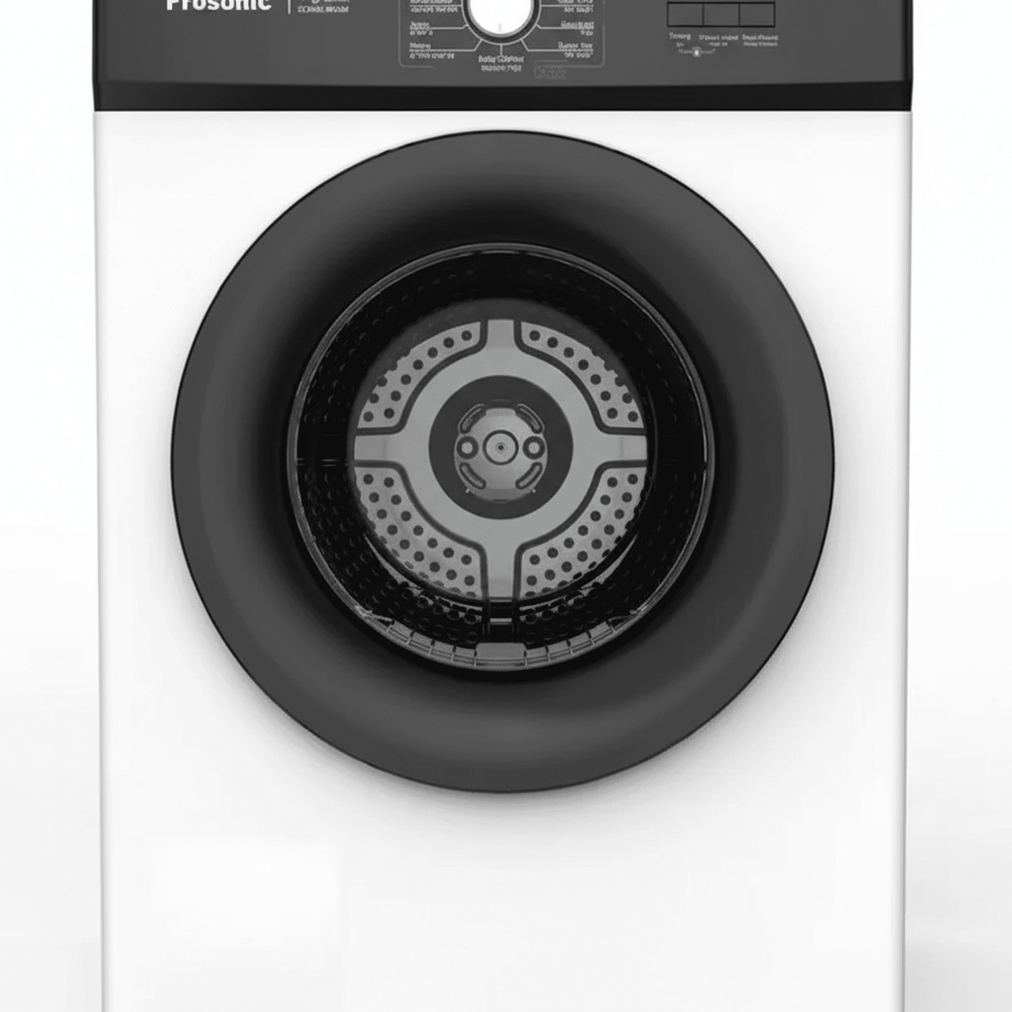 מייבש כביסה PROSONIC דגם SONIC-8KGW בקיבולת 8 ק"ג עם דלת שקופה - מבט חזיתי כללי