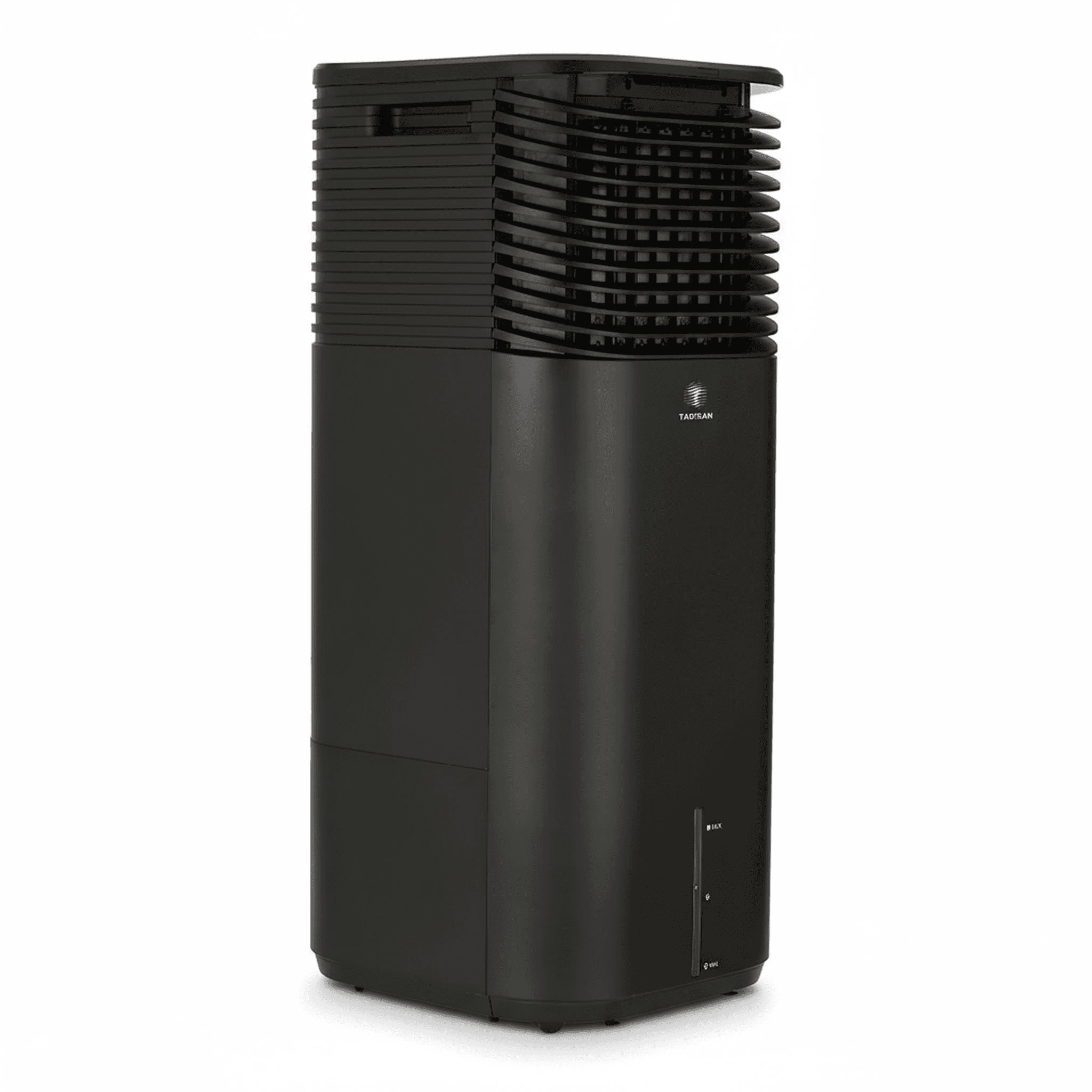 מצנן אוויר תדיראן TAC2000B שחור - מבט צדדי המציג עיצוב מעוגל וגימור מט