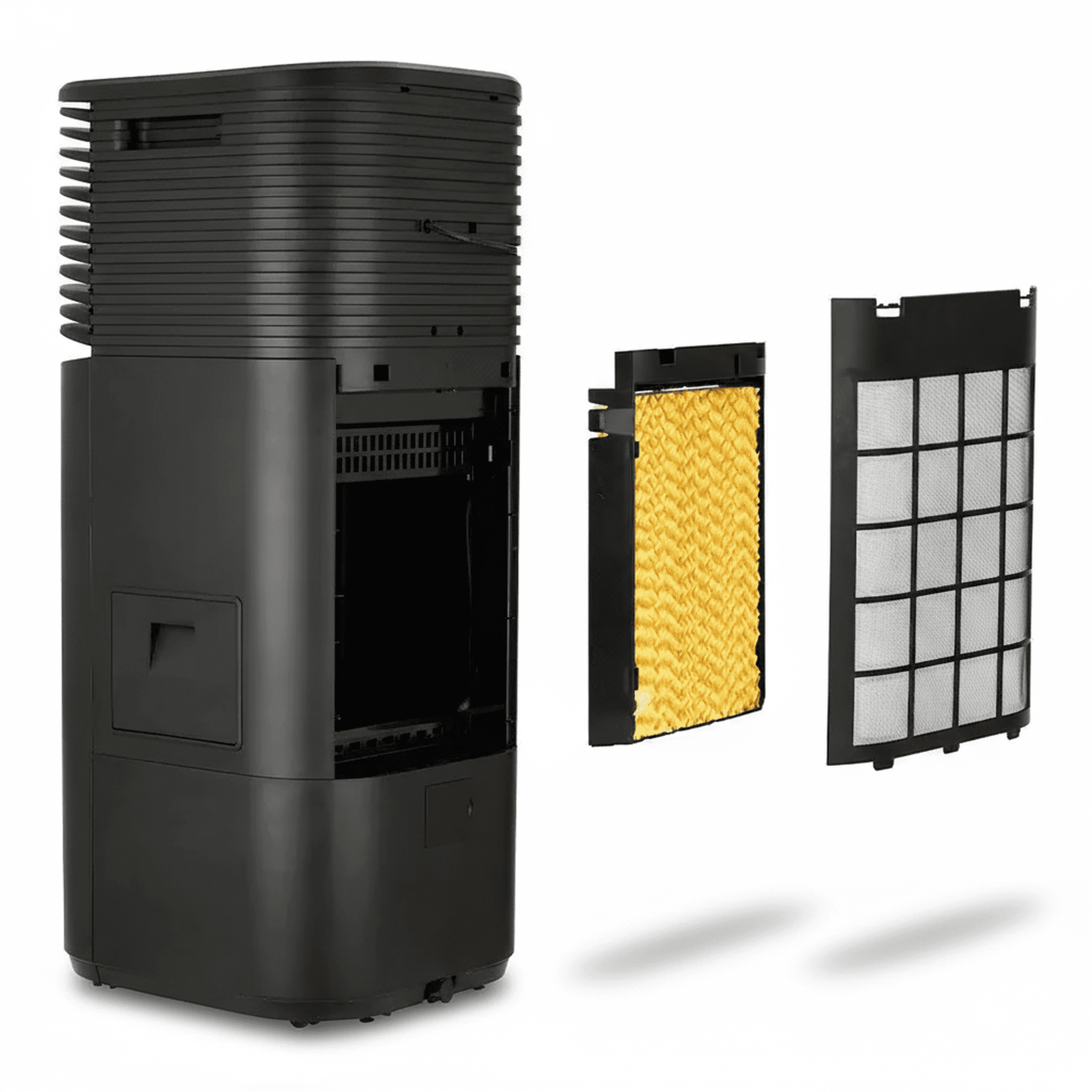 מצנן אוויר תדיראן TAC2000B - מבט תחתון על גלגלי ניידות ותחתית המכשיר