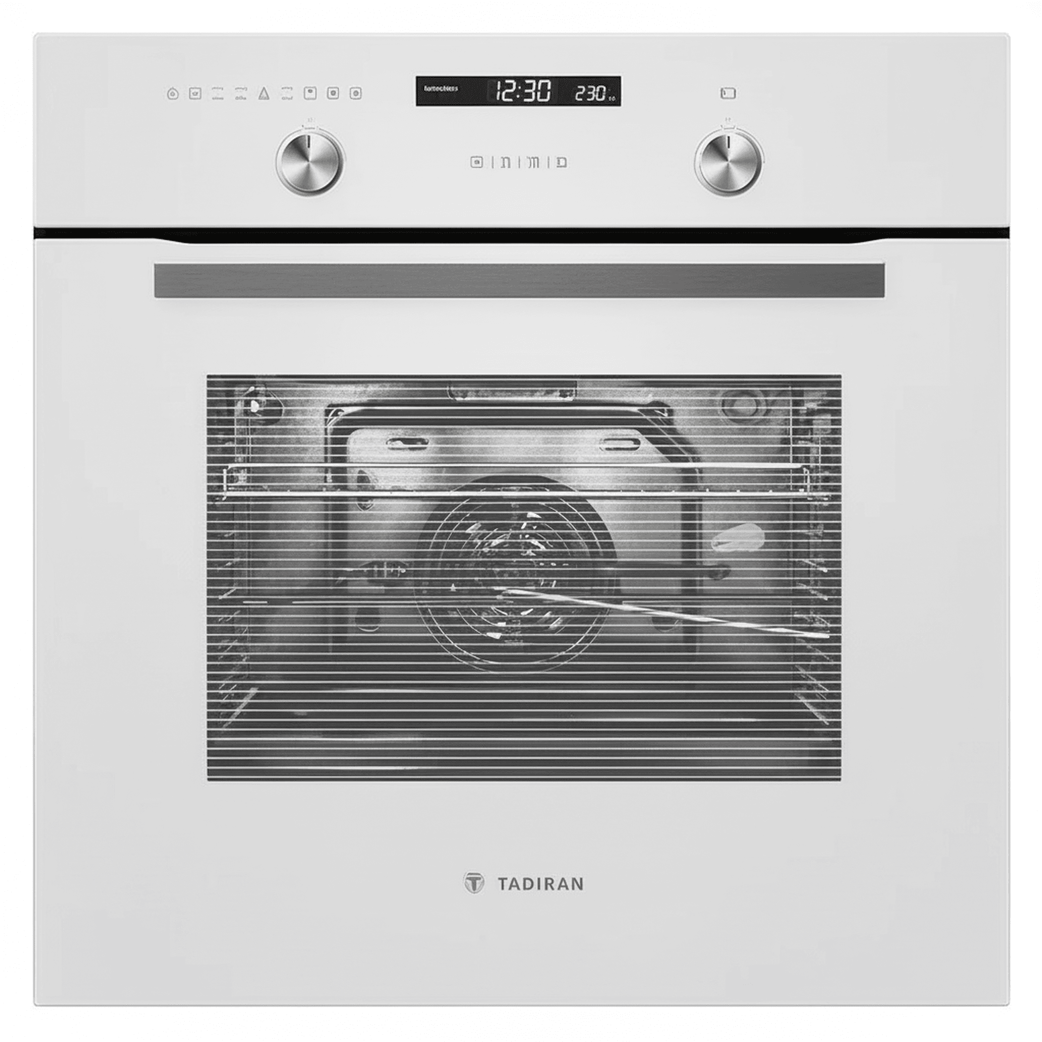 תנור בנוי 70 ליטר דיגיטלי זכוכית לבנה TADO 70GW תדיראן TADIRAN - מבט חזיתי כללי המציג את העיצוב האלגנטי והנקי