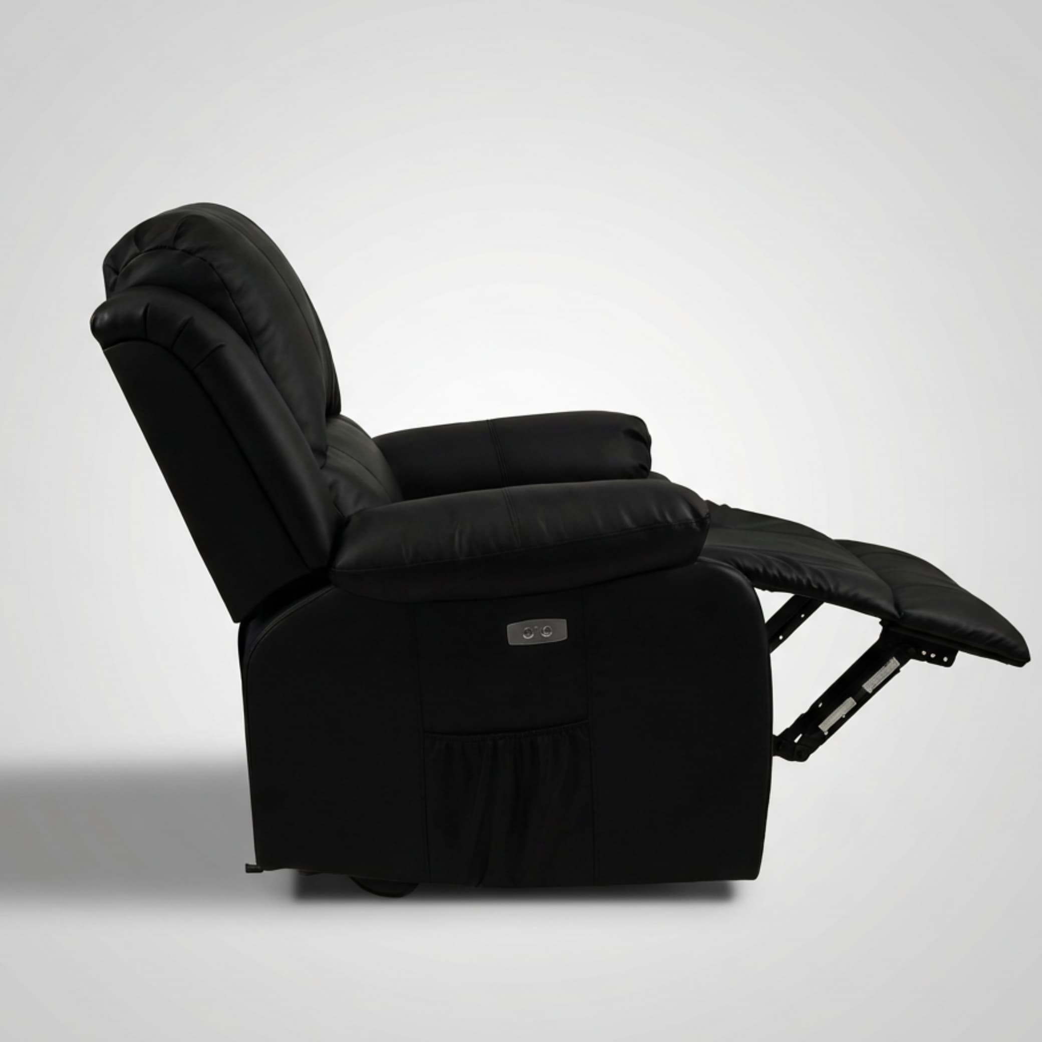 כורסת טלוויזיה עיסוי וחימום ריקלינר חשמלי Dolce Vita Torino Premium - עור תעשייתי בז' + USB