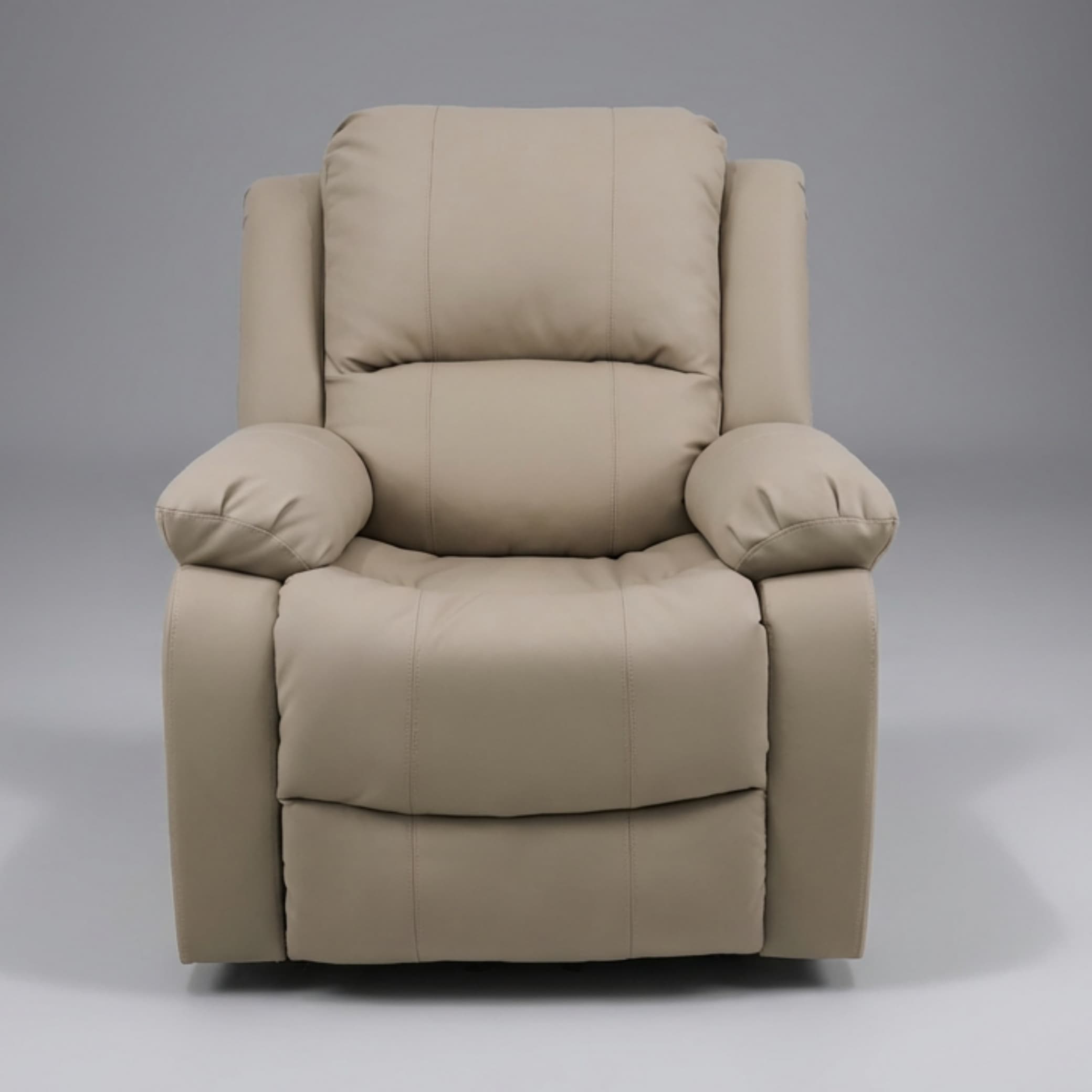 כורסת טלוויזיה עיסוי וחימום ריקלינר חשמלי Dolce Vita Torino Premium - עור תעשייתי בז' + USB