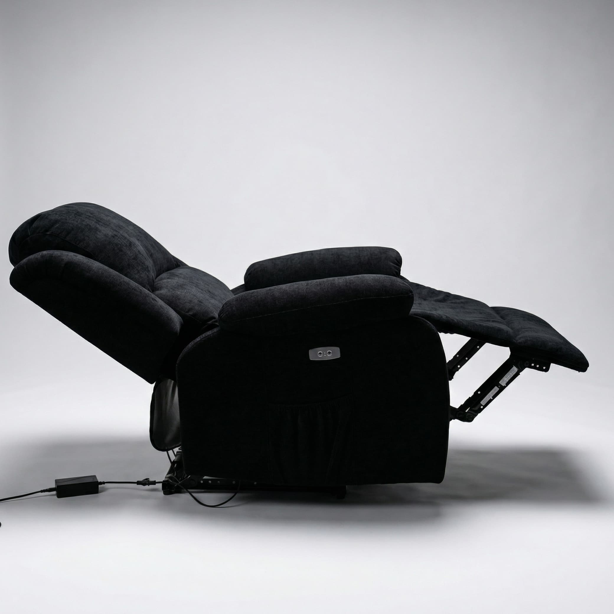 כורסת טלוויזיה עיסוי וחימום ריקלינר חשמלי Dolce Vita Torino Premium - בד בז' + USB