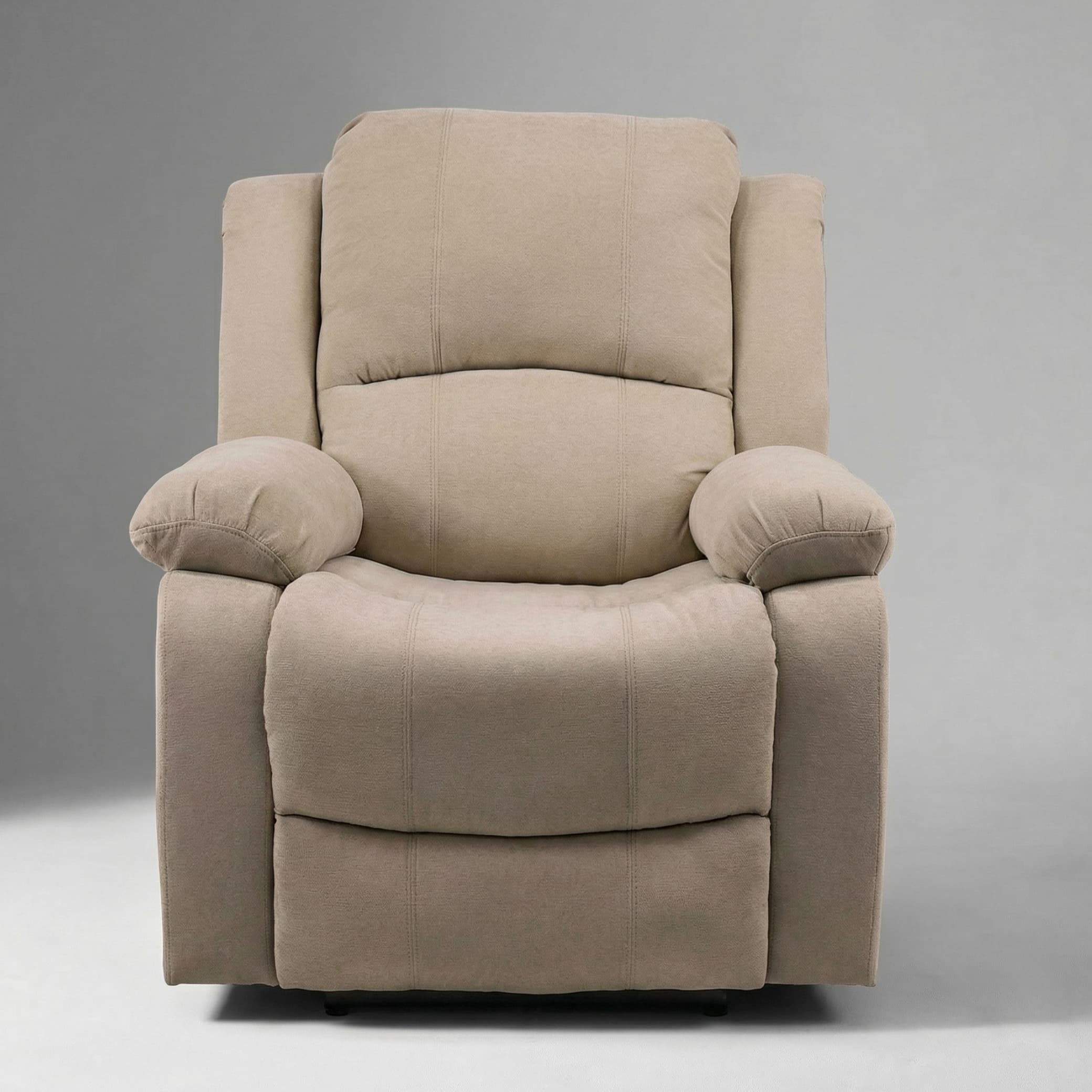 כורסת טלוויזיה עיסוי וחימום ריקלינר חשמלי Dolce Vita Torino Premium - בד בז' + USB