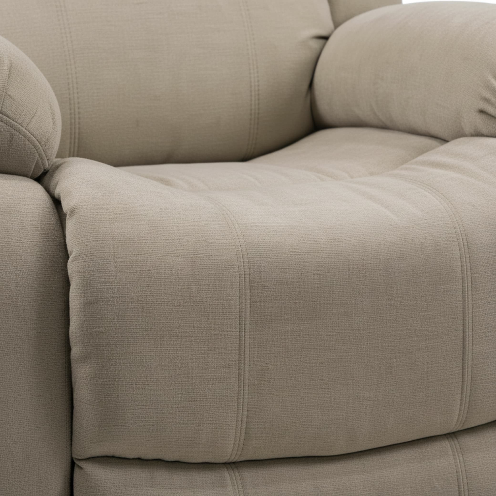 כורסת טלוויזיה עיסוי וחימום ריקלינר חשמלי Dolce Vita Torino Premium - בד בז' + USB