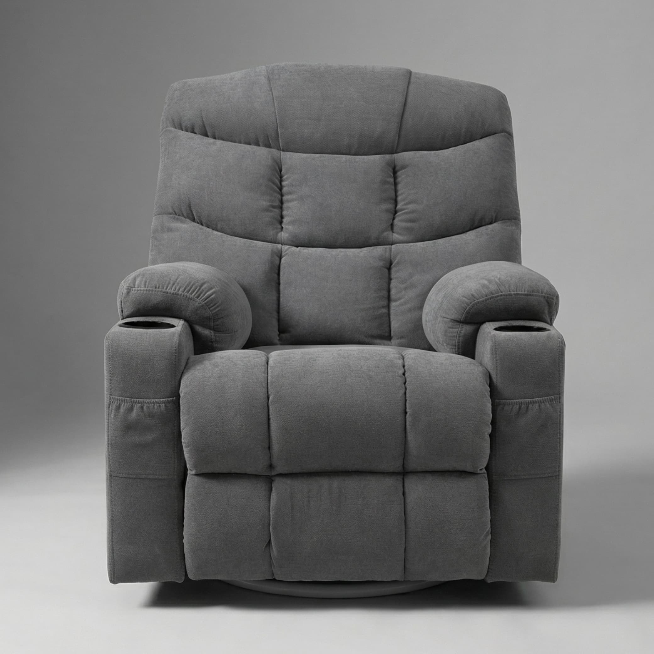 כורסת טלוויזיה עיסוי וחימום Dolce Vita Napoli Relax - בד אפור