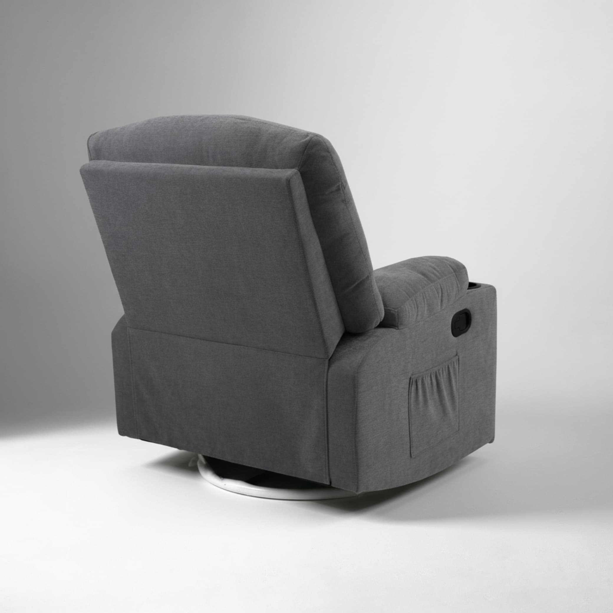 כורסת טלוויזיה עיסוי וחימום Dolce Vita Napoli Relax - בד אפור