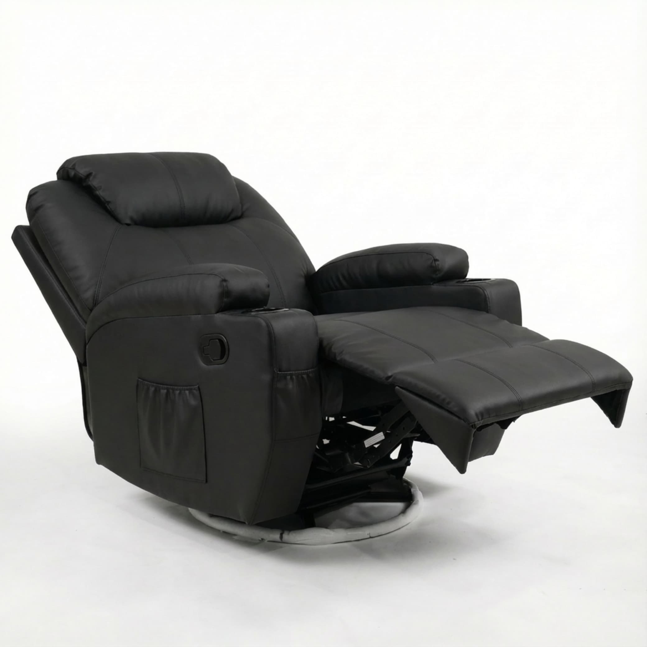 כורסת עיסוי וחימום Dolce Vita דגם Milano Luxury - עור תעשייתי איכותי, צבע שחור - גלריה 2