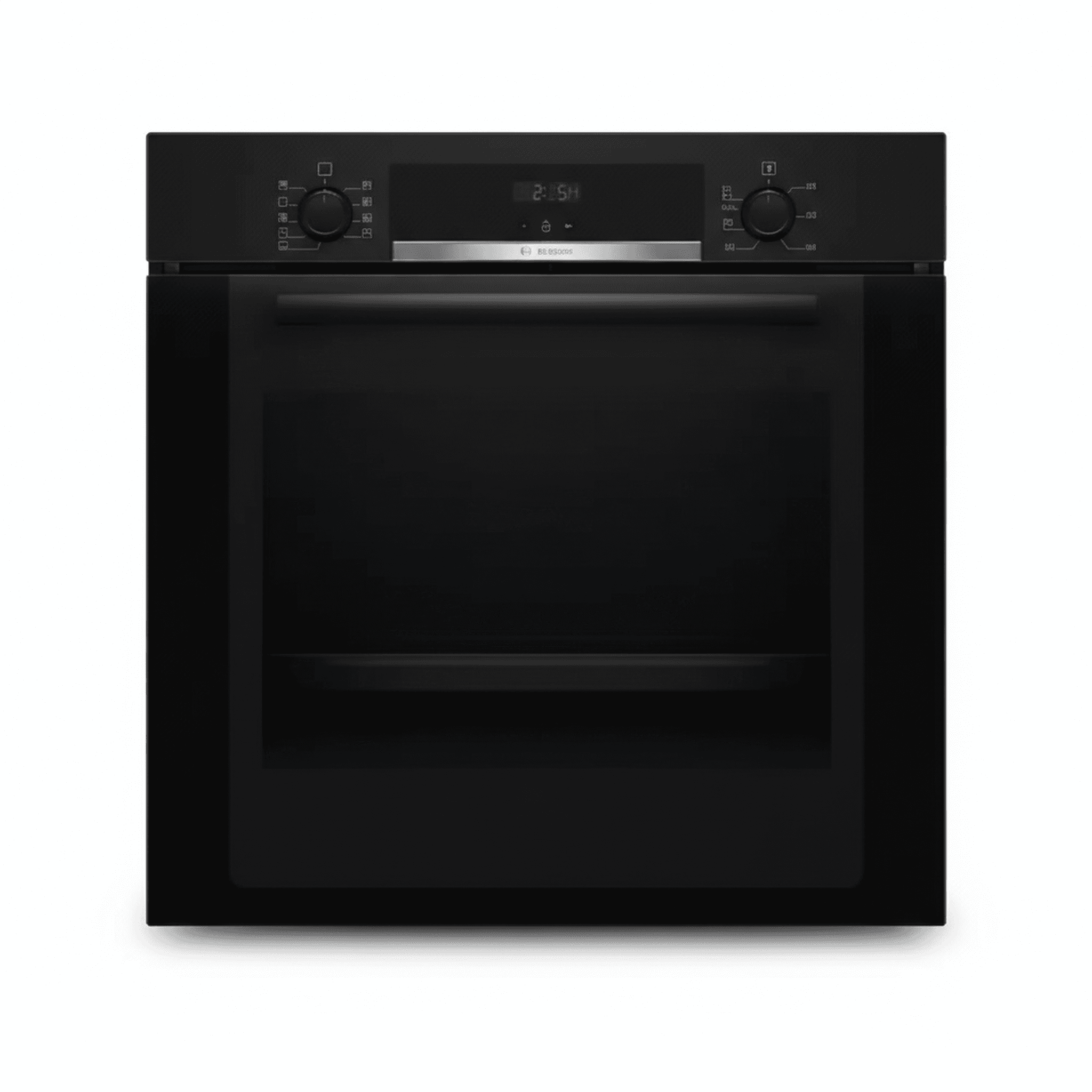 תנור בנוי בוש HBA3340B0 זכוכית שחורה - מבט חזיתי